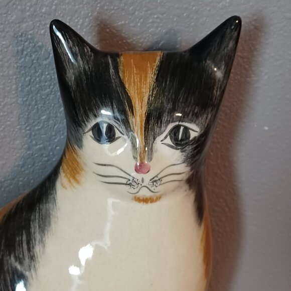 Vintage N.S. Gustin Ceramic Cat Figurine Statue - Picture 2 of 7